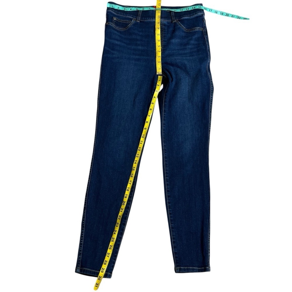 Spanx Pull-On Shaping Skinny Jeans Dark Wash Large Comfort Stretch - Picture 10 of 10